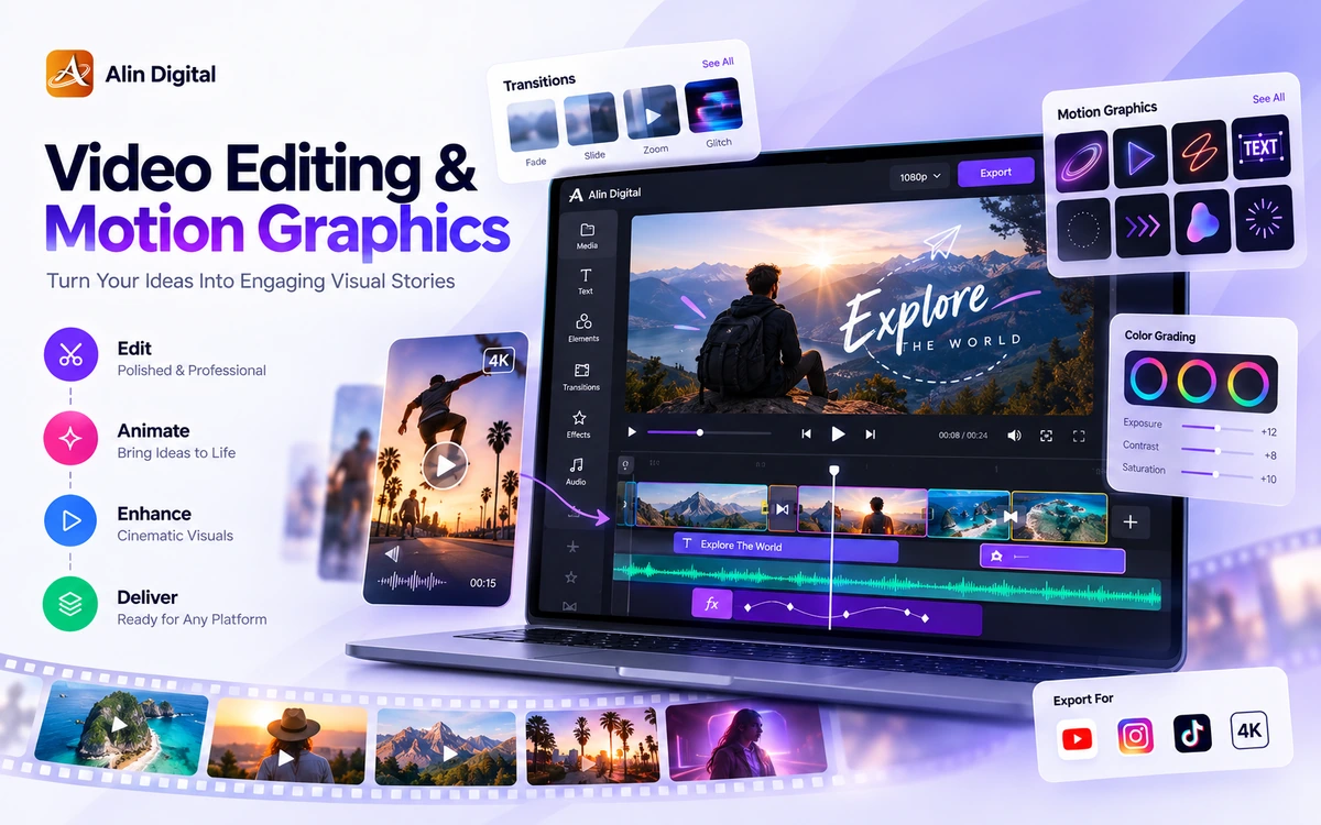 Video Editing & Motion Graphics — Alin Digital, Dhaka