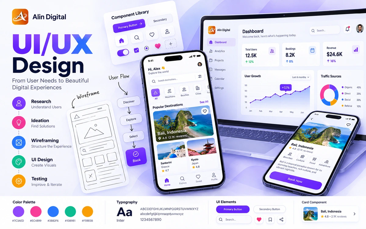 UI/UX Design — Alin Digital, Dhaka