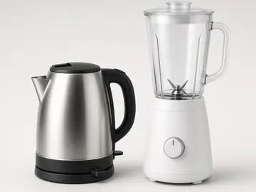 Sample photo: an electric kettle and a blender