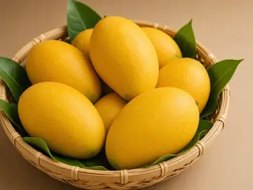 Sample photo: a basket of ripe mangoes