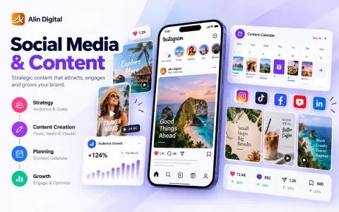 Social Media & Content — Alin Digital, Dhaka