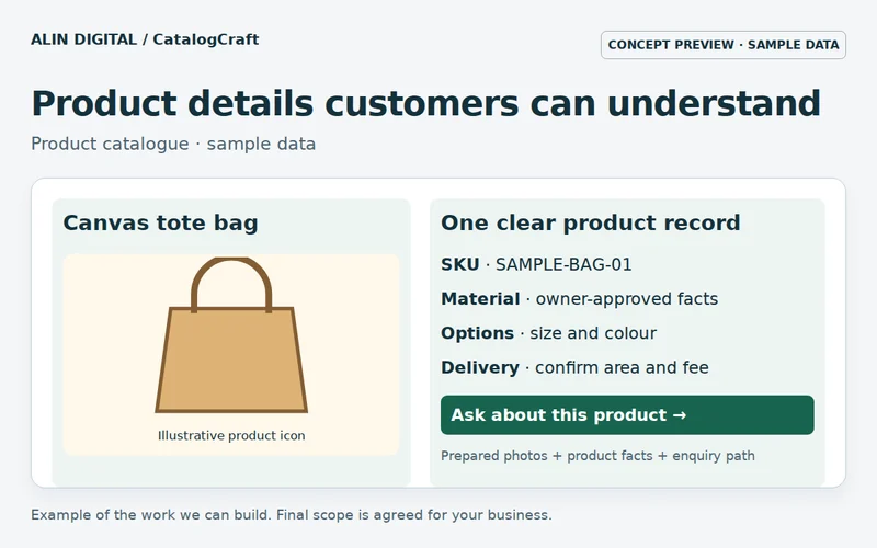 CatalogCraft · Product Catalogue & Content